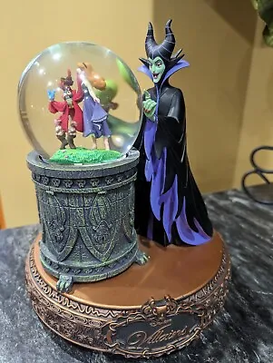 Perfect!! Disney Villains Maleficent Musical Rotating Snow Globe Sleeping Beauty • $499.99