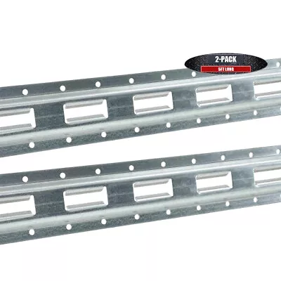 4' 5' Vertical Galvanized E Track Cargo Control E-Track 4Ft 5 Ft Vertical Strip • $72