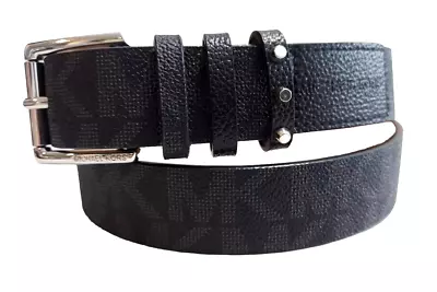 MK Michael Kors Womens Logo Print Dress Belt 552808 Black Size S NWOT Studded • $19.99