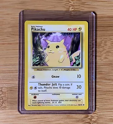 1999-2000 Pokemon - Pikachu 58/102 Base Set UK 4th Print • $14.99