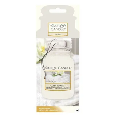 Yankee Candle Car Air Freshener Freshner Fragrance Scent 2D - Fluffy Towels • £3.39