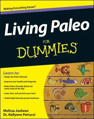 Living Paleo For Dummies - Paperback Melissa Joulwan 9781118294055 • $3.81