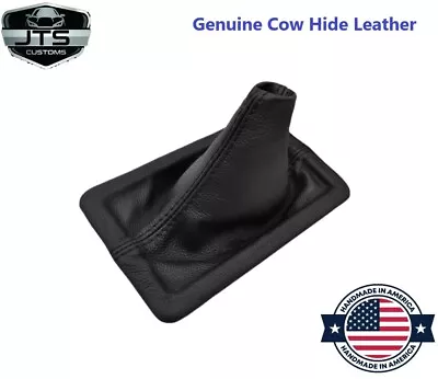 For 05-14 Ford Mustang GT Real Leather Replacement Shift Boot Cover Black Stitch • $22.56