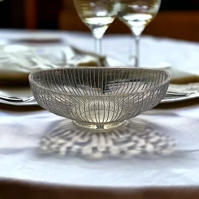 Vintage Leonard Silverplate Wire Bread Basket/ Fruit Bowl MCM 11.75x7.5” • $11.95