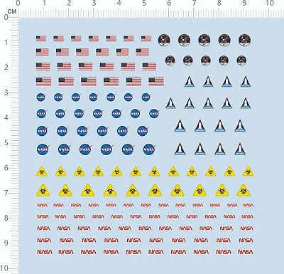 Decals NASA For Model Kits 68345 • $7.19