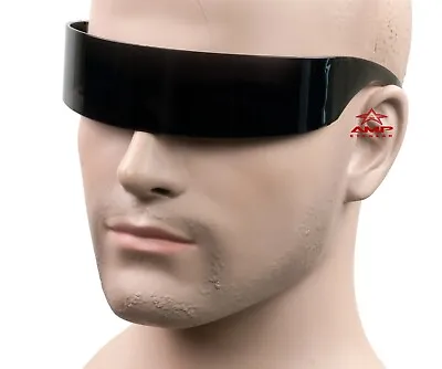 $8.29 • Buy Retro Future Robot Cyclops Band Full Wrap Around Shield Sunglasses Smoke K521