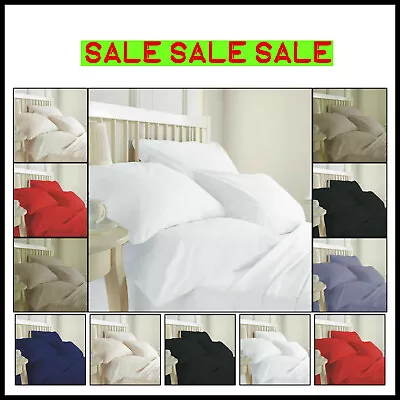 Extra Deep Fitted Sheet 16 /40CM 100% Egyptian Cotton 200TC All 5 Sizes 6 Colors • £5.49