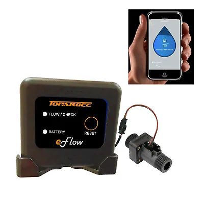 Caravan Water Tank Flow Rate Bluetooth Gauge In-line Sender With 12v Adaptor H2F • $207.85