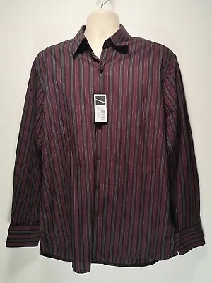 £10 • Buy Dehavilland Purple Long Sleeve Cotton Shirt - RRP £25 - Size L (641y)
