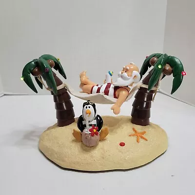 Gemmy Santa In A Hammock Jimmy Buffet 5 O' Clock Somewhere Music Christmas Works • $24