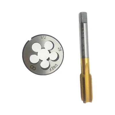 1/2 -28 New 1/2-28 Gunsmithing Tap And Die Set TiN Coated RH Thread 1/2 -28 • $14.60