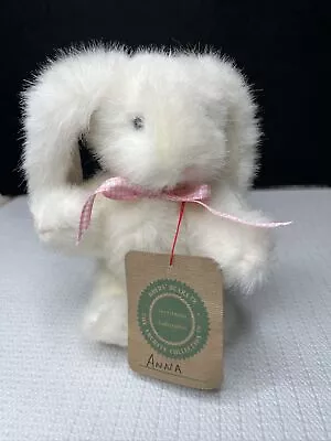 BOYDS BEARS Vintage Anna Toyland Hare Mini White Easter Bunny Rabbit Rare HTF • $75