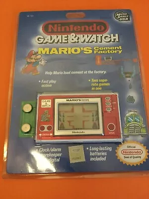 Nintendo Game Watch Mario's Cement Factory Old Stock • $1500