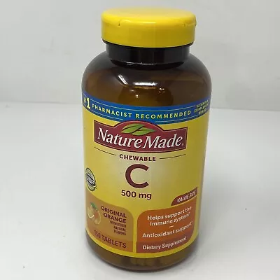 Nature Made Chewable Vitamin C 500mg Orange Flavor 150 Tablets Exp 06/2025 • $14.99