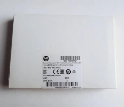 $19 • Buy NEW Allen-Bradley 2085-ECR Micro800 Expansion Module End Cover 2085ECR