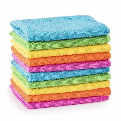 MICROFIBRE CLEANING CLOTHS Dusters Car Bathroom Polish Towels Car Grease Remover • £2.99