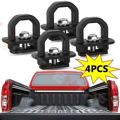 4Pcs Truck Bed Tie Downs Pickup Anchors Side Wall Hook Rings For GMC Chevy Car • $10.99