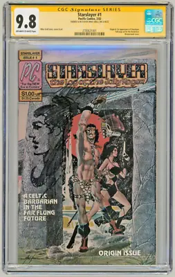 CGC SS 9.8 Starslayer #1 SIGNED By Mike Grell Original Art Sketch 1st Rocketeer • $259.99