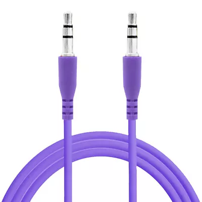 3.5mm Stereo Purple Color Male To Male Jack Port Extension Audio Aux Cable • $6.60