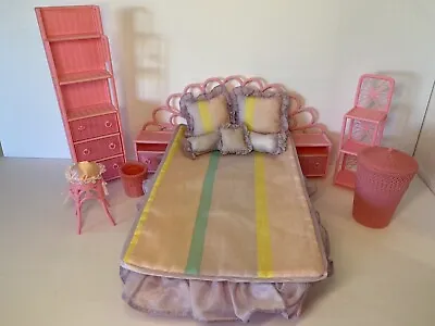 Vintage Rare Beverly Hills Barbie Bedroom + Bath Boutique Furniture -2 Set Combo • $72.43