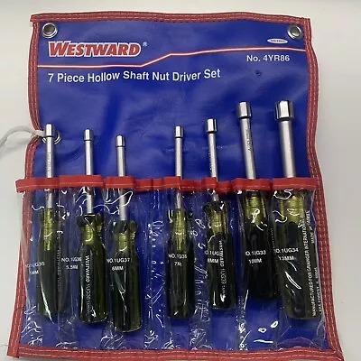 Westward 7 Piece Hollow Shaft Nut Driver Set Metric • $20