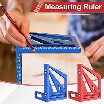 3D Multi-Angle Measuring Ruler Aluminum Alloy Imperial Woodworking Square McivV • $18.99