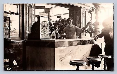 DS3/ Detroit Highland Park Michigan RPPC Postcard Buzzell Soda Fountain 31 • $48.30