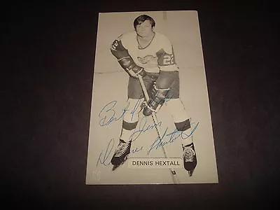 Dennis Hextall Red Wings Seals Signed 3X5 J.D. McCarthy Postcard Autograph M7 • $24.99