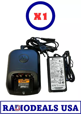 Motorola Genuine XPR Series Single Impres Charger + PSU - WPLN4226 - 1 PC • $49