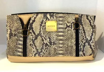 Miche Shell Cover  Leslie  Animal Print Faux Leather Snake Skin Demi Size Purse • $12