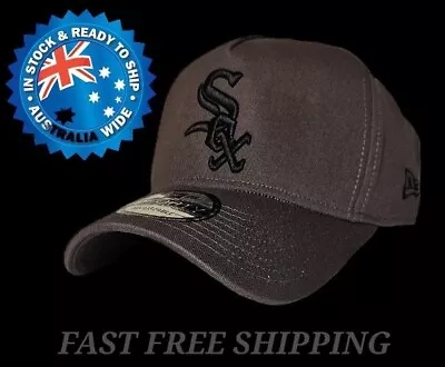 Chicago White Sox Mlb New Era 9forty Grey & Black Snapback Cap Hat La Ny Nba Nfl • $36.95