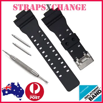 16mm WATCH BAND STRAP FITS CASIO G SHOCK GA-100 G-8900 GW-8900 PINS TOOL Gshock • $12.99