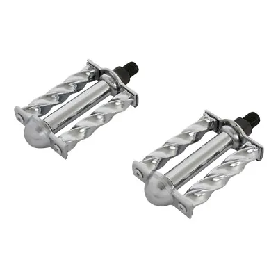 OG Lowrider Classic MINI SQUARE TWISTED PEDALS 1/2  Chrome • $39.99