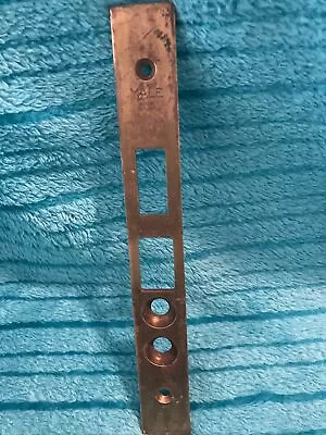 Vintage Antique Yale 8  X 1  Brass Mortise Door Lock Repair Part Face Plate #1 • $16.95