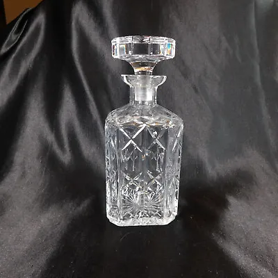 Cut Crystal Square Decanter # 22250 • $14.95