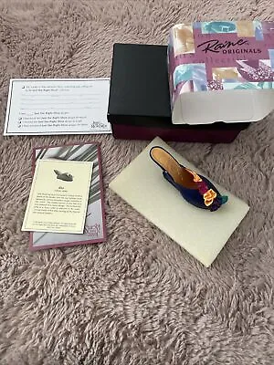 £4.99 • Buy Back Issue Raine Just The Right Shoe “rio” Miniature Shoe With Box & Coa