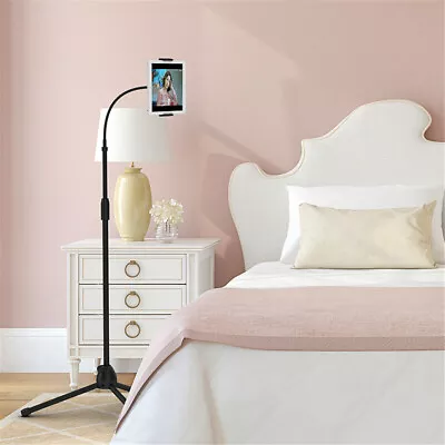 Adjustable Gooseneck Floor Stand Compatible With IPad/Tablet/Phone Mount Holder • £17.99