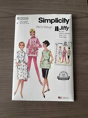 Simplicity S9906 Sizes Xs-XL Vintage 1960s Jiffy Style Apron Uncut Pattern • $10.99