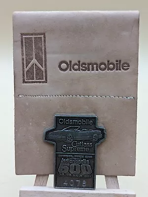 $45.40 • Buy 1988 OLDSMOBILE Indy 500 Pit Pass Badge Pin W Leather Backer  Indianapolis