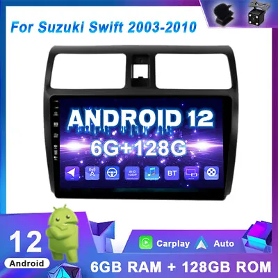 $338.99 • Buy 6GB+128GB Car Stereo Head Unit For SUZUKI SWIFT 2005-2016 Android 12 DSP Carplay