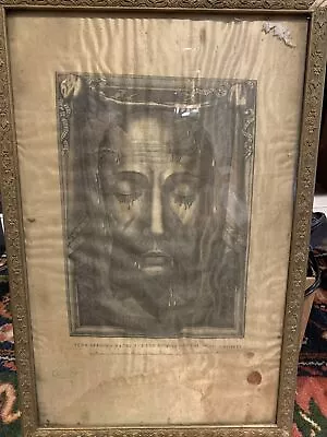 True Holy Face Of Christ Veronica's VEIL Sudarium MANDYLION RELIC Wax Papal Seal • $3800