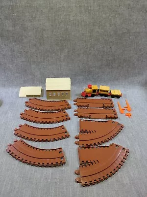 Vintage 1972 Mattel Windup Wooden Train Set Lot Of 16 Incomplete  • $9.99