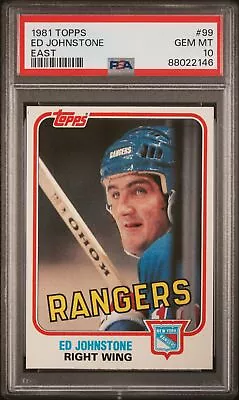 1981 Topps East #99 Ed Johnstone Psa 10 H3921250-146 • $29.99