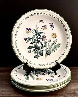 4 Garden Bloom By Studio Nova DINNER PLATES 10 7/8” EUC Set Of 4 • $41.96