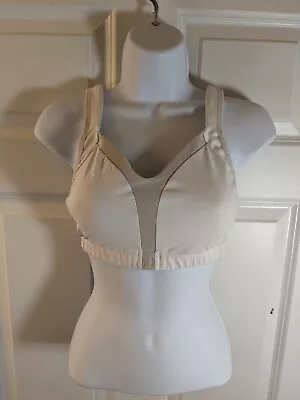 Brooks Moving Comfort Sports Bra White Size 32CD To 34C • $25