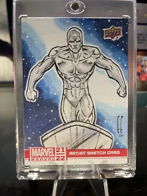 2021-22 Upper Deck Marvel Annual Sketch Card SILVER SURFER  1-OF-1 • $150