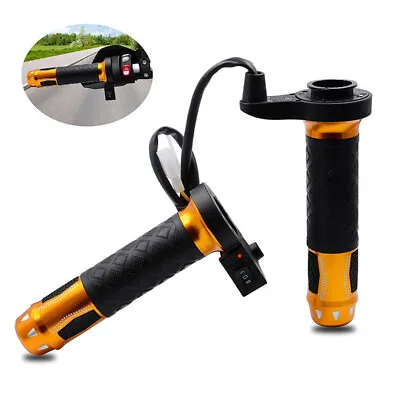 22mm 7/8  Motorcycle Electric Heated Hand Grips Handlebar For Honda Kawasaki • $32.82