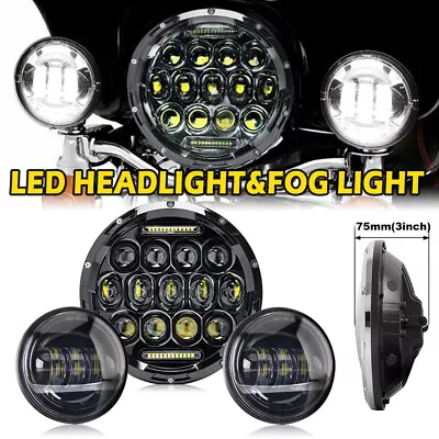 For VN Vulcan Classic Nomad Drifter 1500 7inch LED Headlight+fog Lights • $69.39