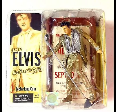 McFarlane Toys Rock N Roll Action Figure Elvis #4 Gold Outfit • $172.78