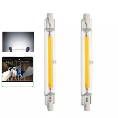 R7s Cob LED Glass Tube J118 Bulb Dimmable For Home Lighting Replace Halogen Lamp • $18